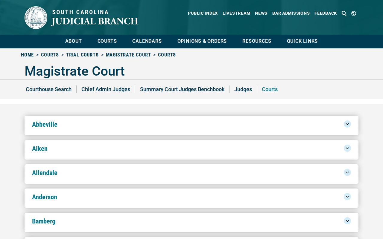 Lynchburg criminal records routing through the Lee Magistrate Court directory
